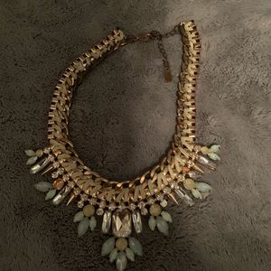 Gold and turquoise necklace